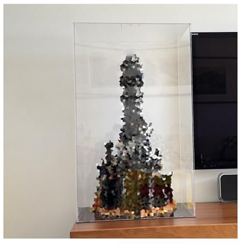 Acryl Vitrine Schaukasten Staubdichte Acryl-Displaybox 10 15 20 25 30 35 40 45 50 60 70 cm, Vitrine für Sammlerstücke, klein, groß, selbstmontierbare Acrylboxen, transparent(15x15x30cm/6x6x12 in)