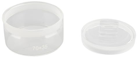 Fockety Uhrenöl-Waschbehälter, Verdickter Tragbarer Uhrenreparaturtopf aus Glas, Reinigungszubehör für Uhrwerke, Uhrenwerkzeug für Wartungsarbeiten (70mm)