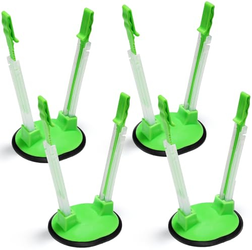 Sinnsally Baggy Rack Holder For Food Prep Bag Stand Holders,Baggie Holders For Meal Prep,Freezer Bag Holder Stand,Reusable Sandwich Bag Racks Food Storage Holder For Plastic Bags (Pack of 4)