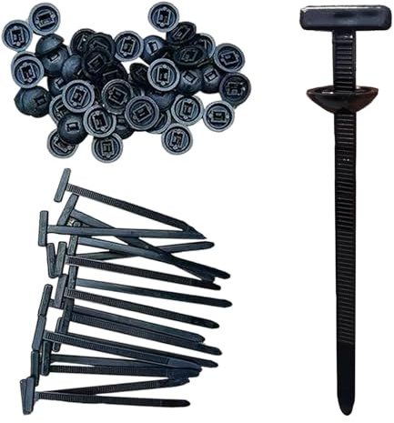 Hebilla universal de nailon, soporte de bridas de nailon autoblocante, herramienta multiusos de plástico para reparación diaria de automóviles (50)