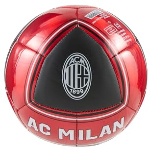 AC Milan - Pallone da Calcio In Collaborazione con Puma, Palla Milan, Misura 3 Standard, Ideale per Allenamento e Partite, Prodotto Ufficiale