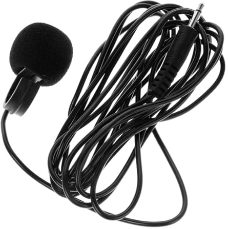 BESPORTBLE Kleiner Mikrofon für Flöten, Schwarz, Abs, für Instrumente | 5 M Kabel, Professionelle Orchester und Aufnahmen, Hohe Klangtreue, Verstärkerfunktion, Vielseitig und Leicht zu Bedienen