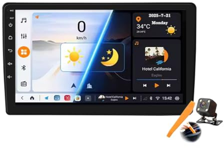 Y200s,Android 15.0 Coche Radio 2 DIN Estéreo para C-itroen C2 C3 2001-2010 GPS Sat Navi 9''Cartablet Multimedia Vídeo Reproductor BT FM Receptor con Carplay 4G 5G WiFi DSP SWC