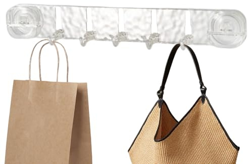 Crochets Ventouse pour Douche | Porte-Crochets de Douche à Ventouse,Porte-Serviette Rotatif Murale Support Sans Perçage pour Salon Salle de Bain Porte en Verre et Carrelage Sac Vêtements Robe