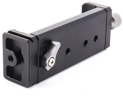 Oxtxuzdm Treppiedi in alluminio Telefono Tablet Supporto Morsetto Con Freddo Shoe Slot E Meccanismo A Sgancio Rapido Per Adattatore Del