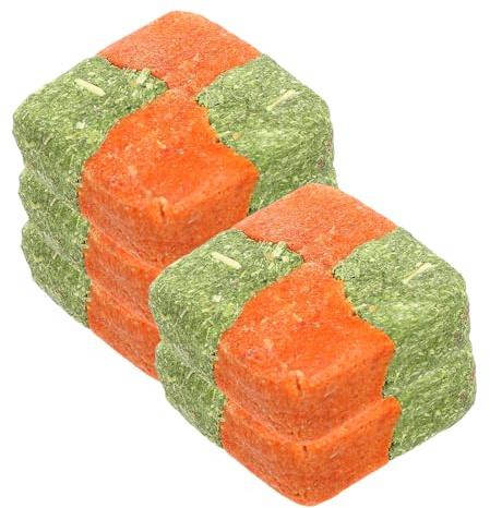 GRIRIW 5 Stück-Packung Natürliche Bio Kauspielzeuge aus Synthetischem Material für Kleine Haustiere Leicht und Platzsparend als Kaninchen Leckerlis