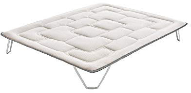 ECCOX - Topper Luxury Gold 200 x 200 Surmatelas pour lit 200 avec Rembourrage en Gel et Mousse Visco Blue