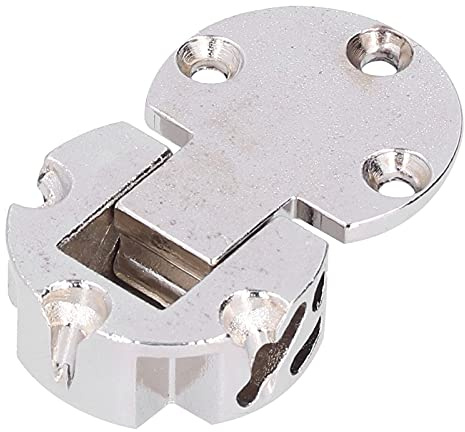 Tomotato Bisagra de Solapa 90 Grados, Bisagra Plegable Oculta Aleación Zinc con Capacidad 10kg para Armarios, Puertas Abatibles, Mesas Plegables de Madera
