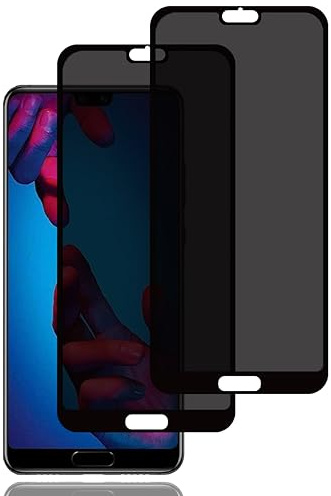 Sichtschutz Schutzfolie für Huawei P20 [2 Stück], Privacy Schutzfolie | Privacy Schutzglas, 9H Härte, Kratzfest, Anti-Fingerprint, Blasenfrei, Anti Spy Displayschutzfoli für Huawei P20