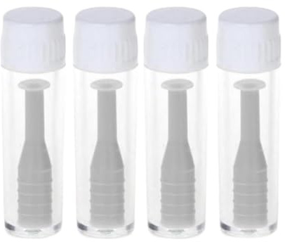 KAPSING 4 stycken kontaktlinser insatshjälp grått, hjälpmedel för kontaktlinser, kontaktlinser sugare mjuka linser, kontaktlinser hjälp för insättning med flaska (grå), GRÅ, portfölj