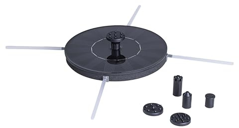 Haushalt International Solar Springbrunnen mit 7 Aufsätzen 70482