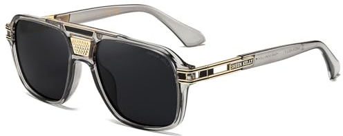SHEEN KELLY Occhiali da sole vintage polarizzati stile pilota per donne uomini stile anni '70 Occhiali da vista decorazione in metallo progettato Shades