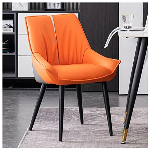 GSKDBCC Ledersessel mit extra dick gepolsterter Rückenlehne und Sitzkissen, Seitenstühle, Sofasessel, rutschfeste Adsorptionsfüße, Stabiler Metallrahmen für Lounge, Büro, Rezeption Chaser of Light