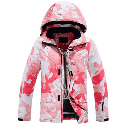 AYWTIUN Skianzug Damen Frauen Ski Anzug Winter Winddicht wasserdichte Snowboard Jacke Hosen Schnee Walking Kleidung Weibliche Schneeanzug(Pink Jacket,XS)