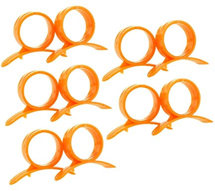 Garneck Affettatrice per Sbucciare Le Arance in Plastica 10 Pezzi Apriscatole per Limoni E Arance Sbucciatore per Agrumi Strumento Facile da Sbucciare