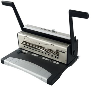 JOXLOVER Bindemaschine, Binder, 34 Loch Bindemaschine Quadratische Loch/runde Loch S303/SY303 Stanzmaschine 3:1 Doppelspule Bindemaschine für Briefpapier im Format A4, A5(Round Hole SY303)