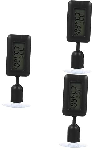 COLLBATH 3 Pièces Hygromètre pour reptiles petg thermometre thermomètre de terrarium pour reptiles thermomètres numériques pour reptiles ventouse thermomètre numérique pour reptiles abdos