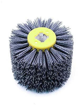 Rueda de alambre de acero Taladros de cepillos de alambre, cepillo de rueda de alambre 1 pieza de tela de esmeril de nailon rueda de pulido cepillo eléctrico procesamiento de metales for carpintería(P