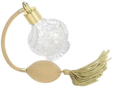 WSQHAO Frasco De Perfume De Cristal Vintage Atomizador de Perfume Vintage con Botella de Perfume de Vidrio en Aerosol con airbag Botella de Perfume de Vidrio Vintage