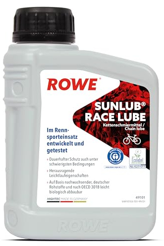 ROWE HIGHTEC SUNLUB Race LUBE - 500 ml, High-Performance Kettenöl | Hochleistungs-Kettenschmierstoff für Rennrad, Mountainbike und E-Bike, biologisch abbaubar, Art. Nr. 49101