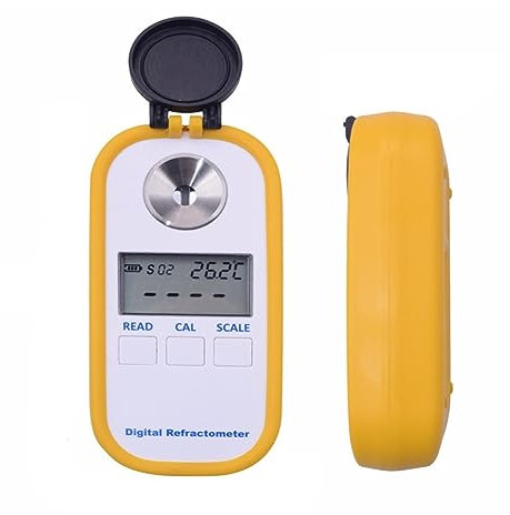 EDEDE Brix Refraktometer, Tragbares 0-50% Bailey-Kaffee-Brix-Refraktometer TDS 0-25% DR701 Digitales Kaffeekonzentrations-Refraktometer-Messwerkzeug for Weinherstellung