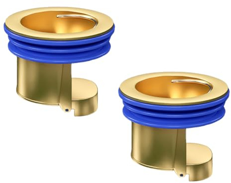 2 Pack Floor Drain Odor Stopper, Floor Drain Backflow Preventer, Brass One Way Anti-Odor Check Valve, Fits 1.28-2.08 Inch Diameter for Shower or Basement