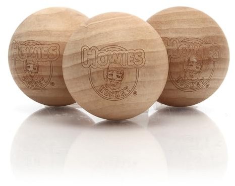 Howies Hockey Wooden Stick Handling Ball - 1.6oz Hockey Training Ball (3)