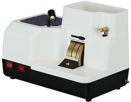 Meuleuse manuelle pour verres optiques, avec éclairage LED, 3 meules, ventilateur intégré, volume d'eau réglable, pour le traitement des verres en résine, verre et plastique
