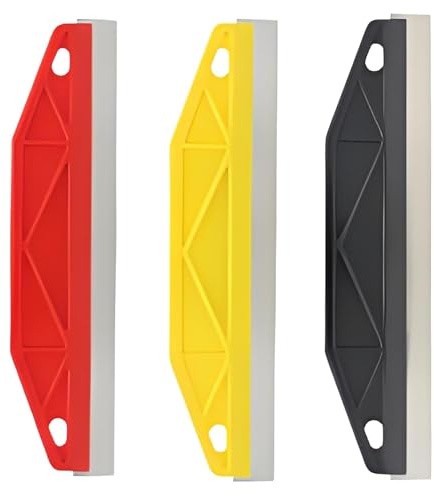 3 PCS Edge Painting Tool, Practical Paint Edger Tool for Skirting Boards/Carpet Cutting in Tools for Painting, Durable Painting and Decorating Tools (Red Yellow Black)