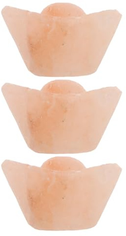 NULYLU 3 pietre da massaggio himalayane: pietre di sale rosa dell'Himalaya a forma di lingotto, saponette intagliate a mano per massaggi, spa domestica, deodoranti e scrub al sale e zucchero.