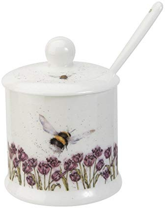 RW WN4091-XD Royal Worcester Wrendale Designs Einmachtopf mit Deckel und Löffel, Keramik