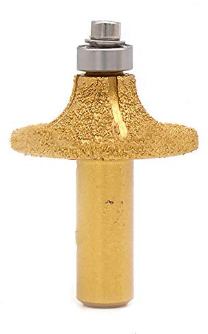 BE-TOOL Galvanisierter Diamant-Stein-Marmor-Schleifkanten-Frässtift, 1,27 cm Schaft, Holzbearbeitung, Fräswerkzeug für Marmor, Granit (1 Stück, 09)