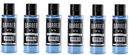MARMARA Eau de Cologne BARBER (No.1,No.2,No.3,No.4,No.13,No.14) Deluxe After Shave Men Herren Duftwasser Travel size Reisegröße passt in jede Kulturtasche Herrenpflege Rasierwasser (6x No.2 (50ml))