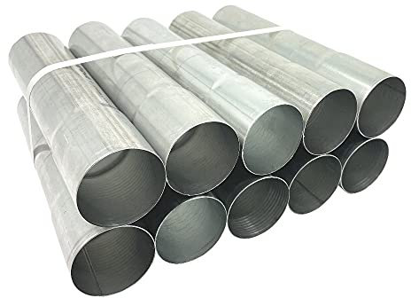 Dachrinnen-Shop.de 10er Pack Titanzink Fallrohr DN100 rund Länge: 3 Meter