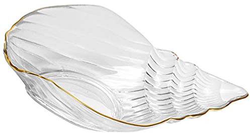 Cabilock 1pièce Assiette à Fruits Verre Cristal Transparent Design Idéale Pour Desserts Et Collations Accessoire De Table Élégant Pour Maison Et Fêtes
