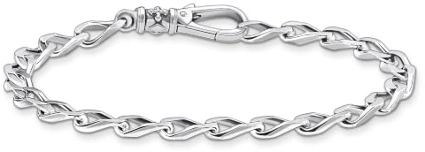 THOMAS SABO Armband Glieder silber 925 Sterlingsilber, Geschwärzt