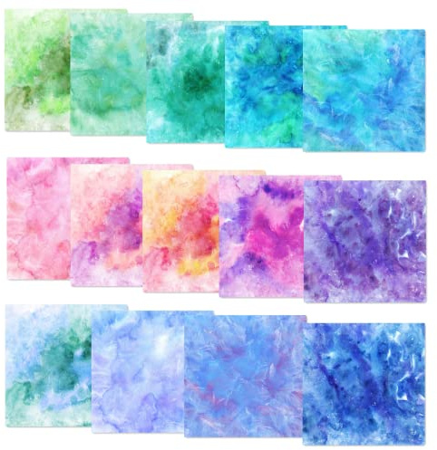 LUCKIGUCK Infusible Transfer Ink Sheets Unschmelzbare Transfer-Tintenblätter, Farb- und Mustertransferfolie (Tie Dye 2)