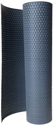 workingHOUSE Balkon Sichtschutz Meterware 80cm Anthrazit, Polyrattan | Meterware nach Bedarf zuschneidbar, UV-beständig, ohne Bohren montierbar