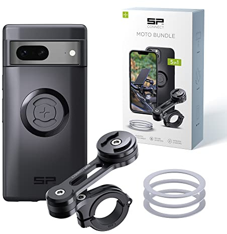 SP CONNECT Moto Bundle | SPC+ | kompatibel mit Google Pixel 7 | Handyhalter für Motorrad Bike Moped Roller | Gadget Halterung für Navi