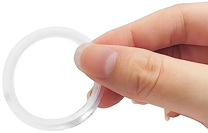 Qrity 4 Stück O-Ring Lippendichtung 34mm, Waschbecken Abflussdichtung, Badewannenstopfen Schraube Dichtung Ring, Gummihautring, Waschbecken Stopfen Unterlegscheibefür Pop Up Ventil Ablaufgarnitur