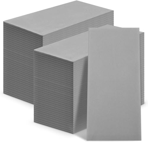 Qilery 100 Stück farbige Stoffservietten wie Abendessen, Leinen-Haptik, dekorative Papierservietten, 43,2 x 30,5 cm, Papierhandtücher, weich, saugfähig, Einweg-Gästetücher für Hochzeit, Party,