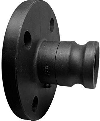 1 Pcs Wall Floor Flange, 1.5 Black Plastic Male Flange Pipe Fittings, Outside Hose Connector for Industrial Pipe, Hose Pipe