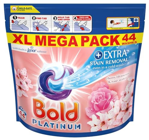 BOLD ALL-IN-1 PLATINUM PODS LIQUID CAPSULES CHERRY BLOSSOM 44 WASHES