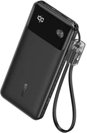 Anker Power Bank Powercore 10000mAh 22.5W Portable Charger with USB C Lanyard Cable A1388