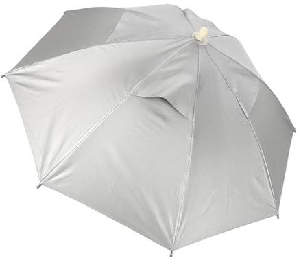 JTLB Hut-Regenschirm den Außenbereich, Freihändiger Regenschirm, Angelhut, Wasserdicht, UV-Licht, Leichte Regenschirm-Hüte Erwachsene, 4 Stück