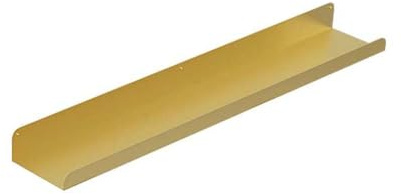 Schwebendes Wandregal, Metallregal mit Bildkante, Wandregal für Wohnzimmer, Schlafzimmer, Badezimmer, Büro, Küche (90 x 12 cm, Gold)