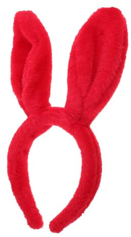 VALICLUD Rote Hasenohren Haarreif Weiche Plüschtiere Für Ostern Für Partys Und Kostüme Universelle Passform Für Junge Mädchen Und Erwachsene