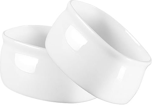 MAGICLULU Lot De 2 Sucriers Multifonctions En Céramique Blanche, Petits Pots Cubiques Pour Sucre Et Sachets, Résistance Haute Température, Maison, Pique-niques Et Barbecue