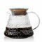 CHDEXU Clear Glass Coffee Server Pot for Drip Coffee Maker, 600ml/20oz Standard Glass Coffee Carafe with Lid, Coffee Pot for Manual Pour Over Coffee Maker