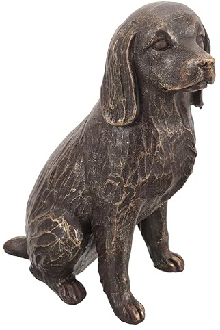 PAMINGONO Dackel Statue Gartenfigur Aus Robustem Kunstharz Filigrane Hundeskulptur Für Outdoor Dekoration Realistische Gartendeko Für Terrasse Und Wohnraum